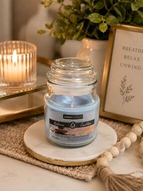 Luminess Blue Balance Aromatherapy Jar Candle